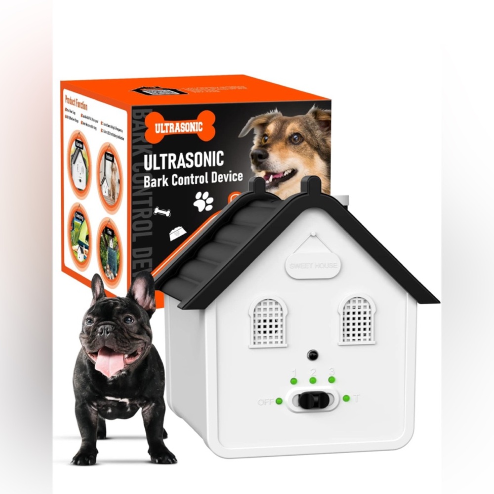 Anti Barking Device,2 in 1 Ultrasonic Barking Deterrent Devices Safe for Dogs